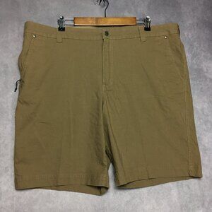 Columbia Mens‎ Shorts size 42 Brown Flat Front Cotton Stretch Regular Fit Trail